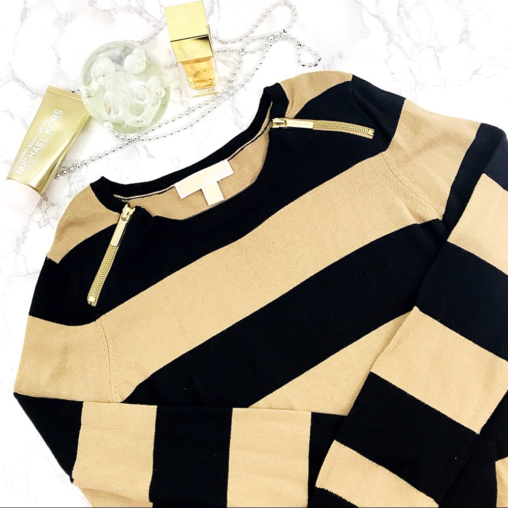 Michael Kors striped sweater dress
