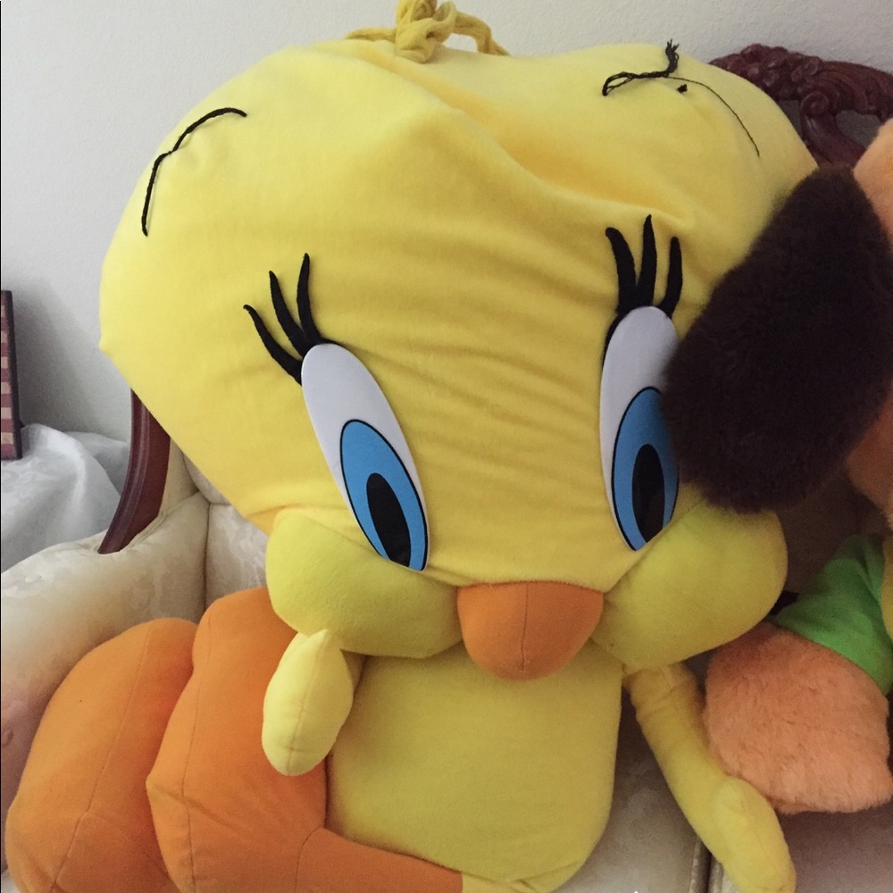 Giant tweedy bird stuffed animal