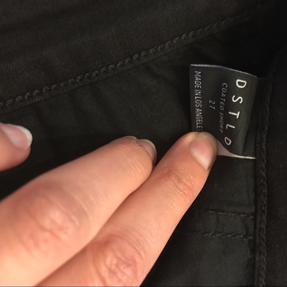 DSTLD Coated Denim Shorts - Picture 4 of 4