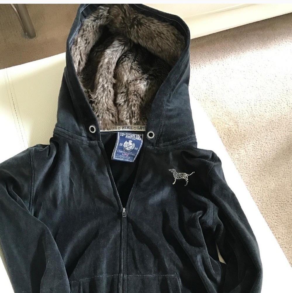 Victoria secret fur hoodie