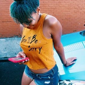 You'll be sorry crop top