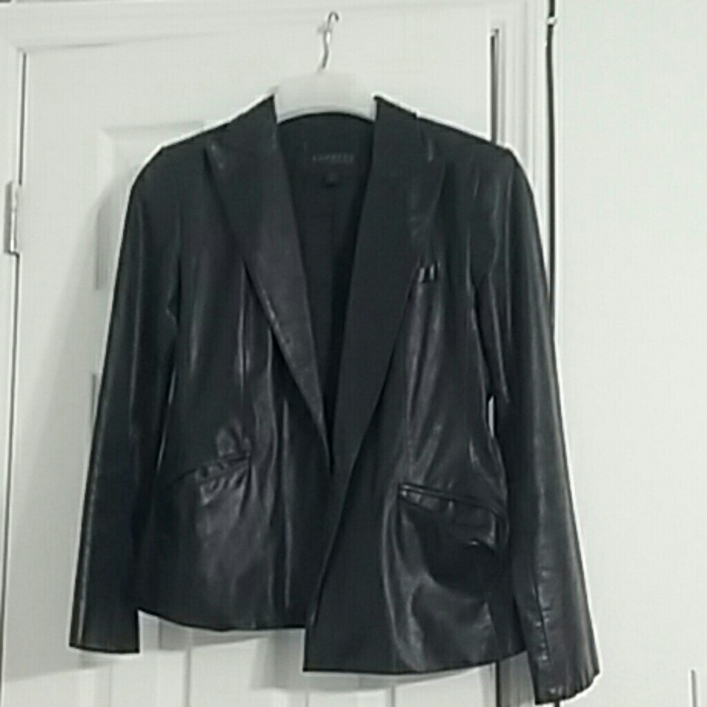 Express genuine leather jacket