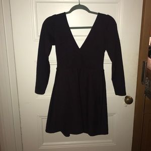 Urban outfitters 3/4 sleeve mini dress in plum