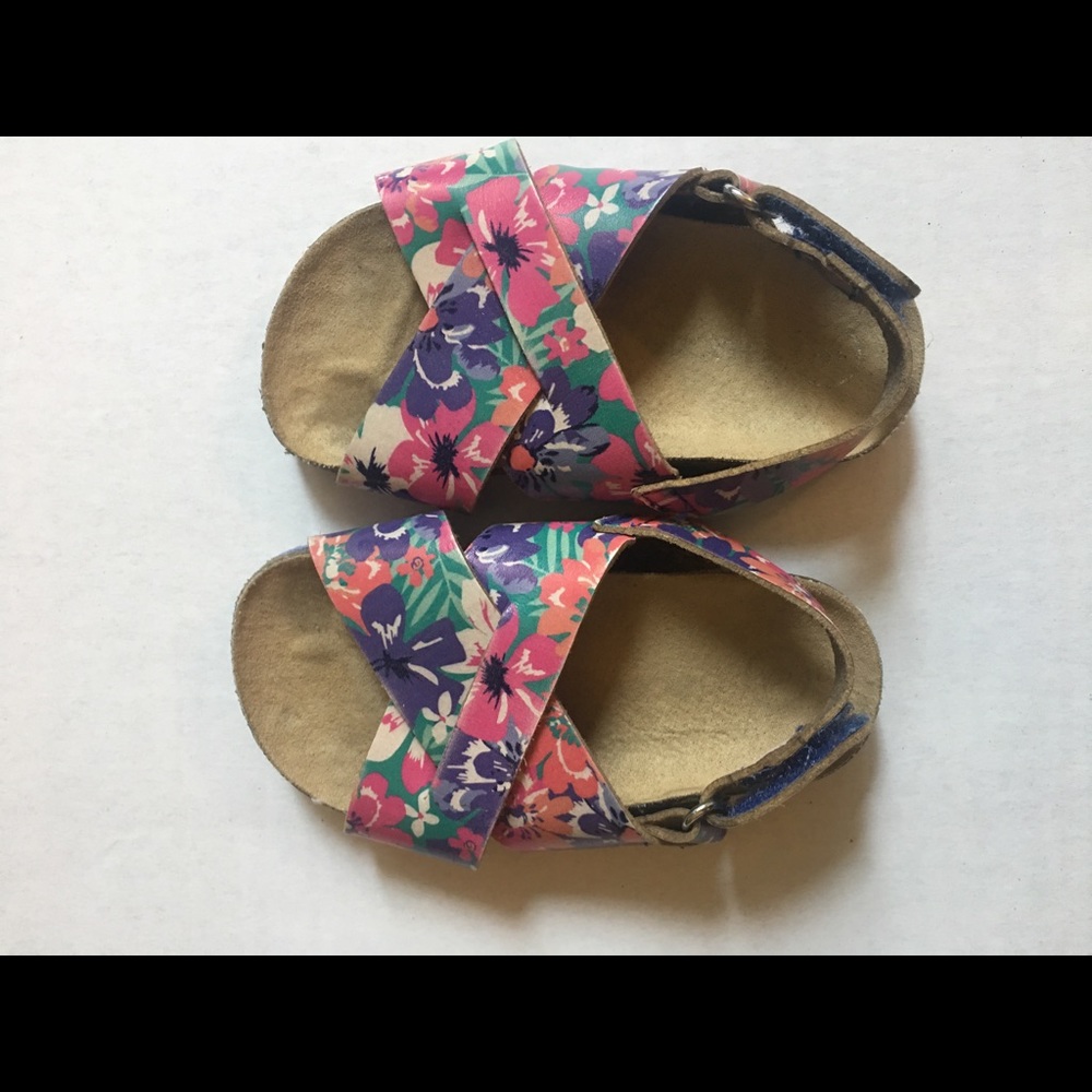 Adorable little girl inspired Birkenstock sandals