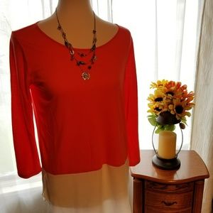 a.n.a. Two-tone 3/4 sleeve Tee a.n.a. Two-tone 3/4 sleeve Tee