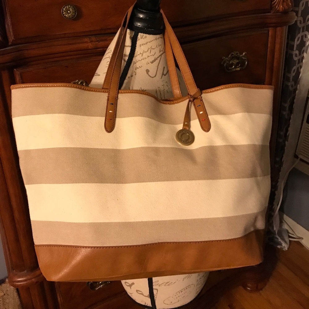 Tommy Hilfiger large canvas tote