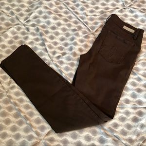 Level 99 Brown Lily Skinny Straight Jeans Size 27