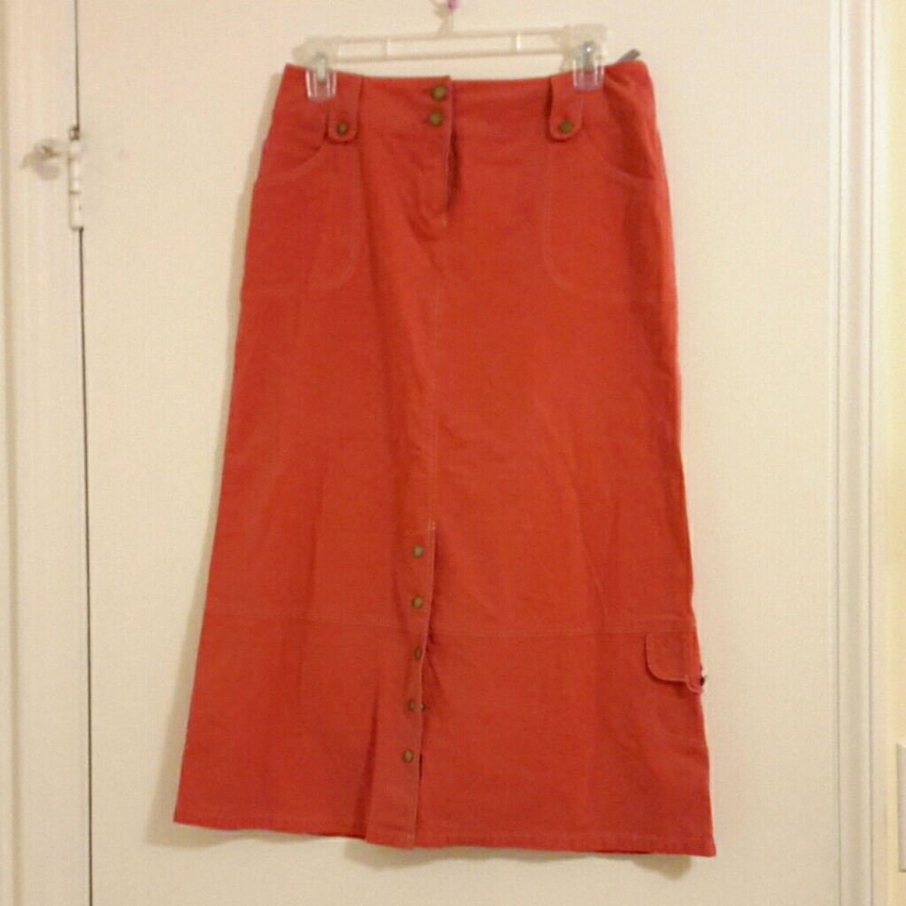 Gelco red jeans skirt midi, 6