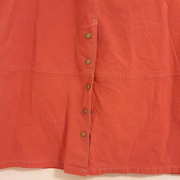 Gelco red jeans skirt midi, 6 - Picture 3 of 7