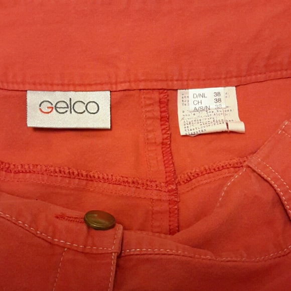 Gelco red jeans skirt midi, 6 - Picture 7 of 7
