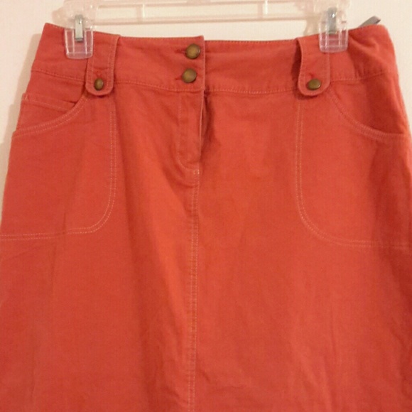 Gelco red jeans skirt midi, 6 - Picture 2 of 7