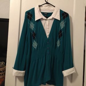 3X ELEMENTZ GREEN GENTLY USED  OFFICE OR JEANS