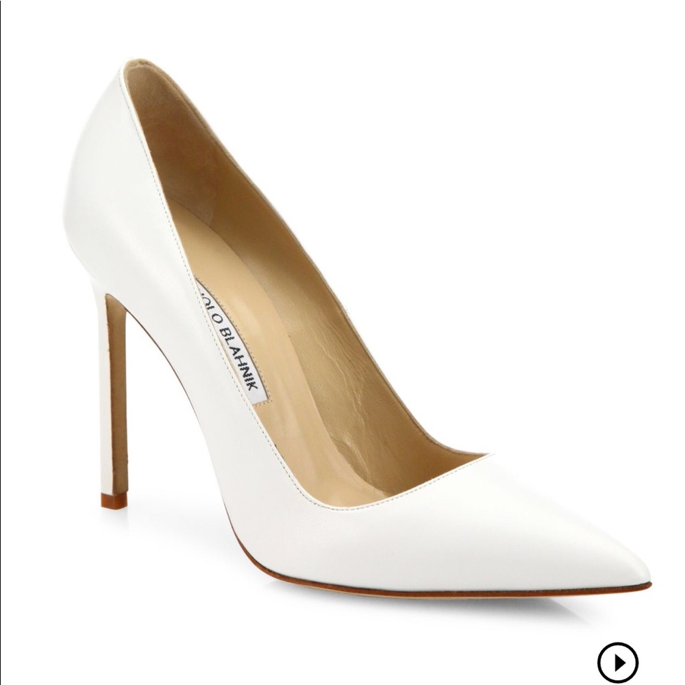 white manolo blahnik pumps