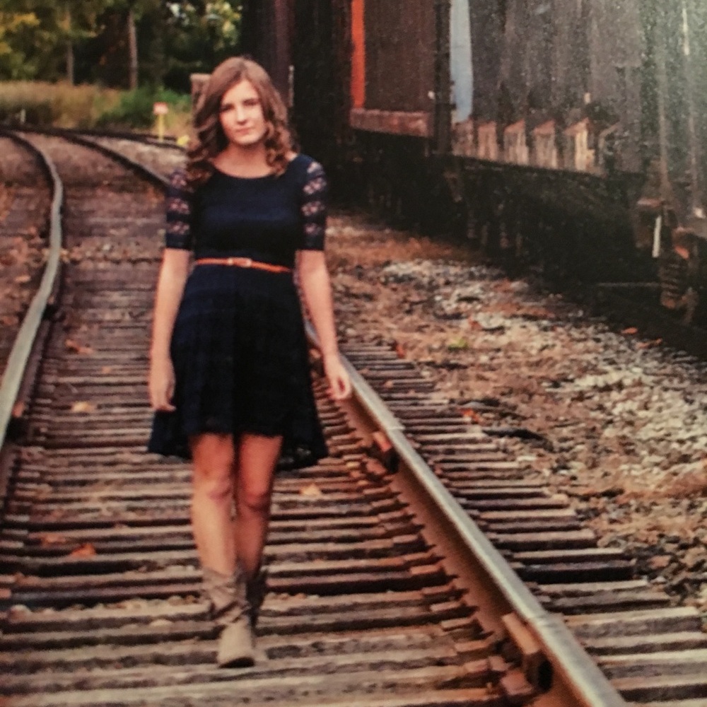 Navy blue dress