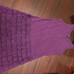 Gapkids purple ruffly dress