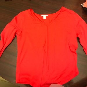 Victoria's Secret red pajama shirt