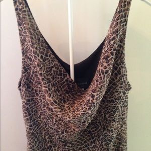 Leopard print cocktail dress
