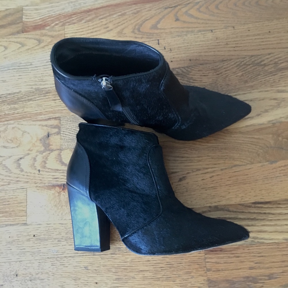 Bata Calf Hair Booties