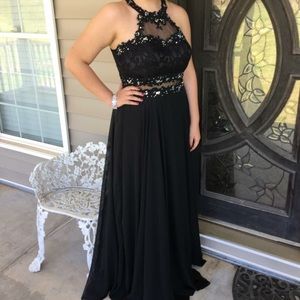 Long black prom dress, originally paid $400