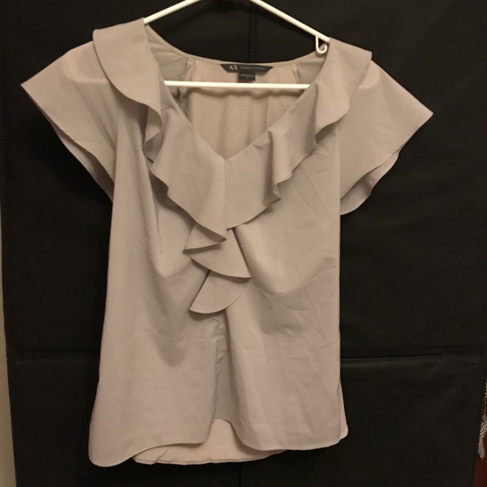 Nice Gray blouse from Armani Exchange.