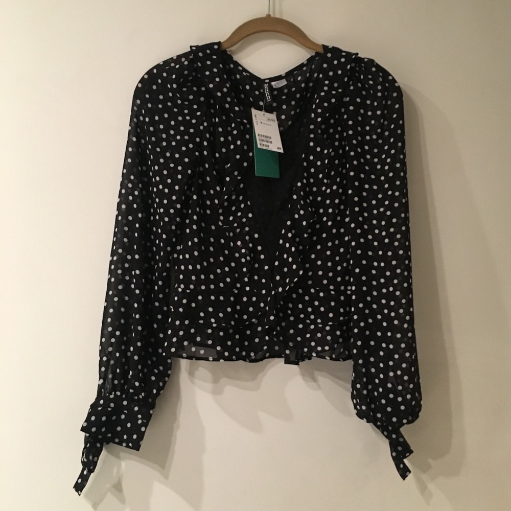 Polka dot blouse