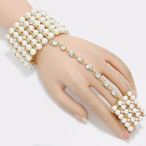 Arianna Multi Row Pearl Bracelet