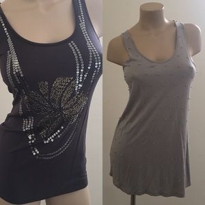 Bundle of 2. 2 Shades of gray tanktops