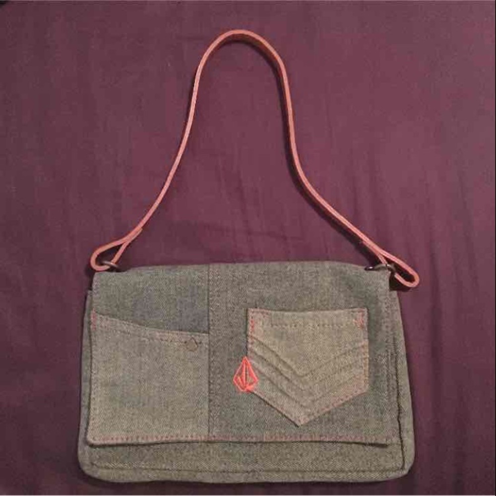 Volcom denim purse
