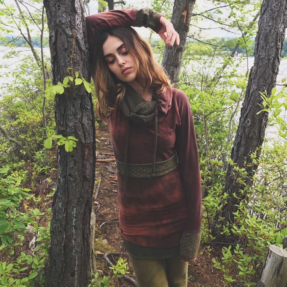 Unique SewMuchLove Organic hand dyed sweatshirt!