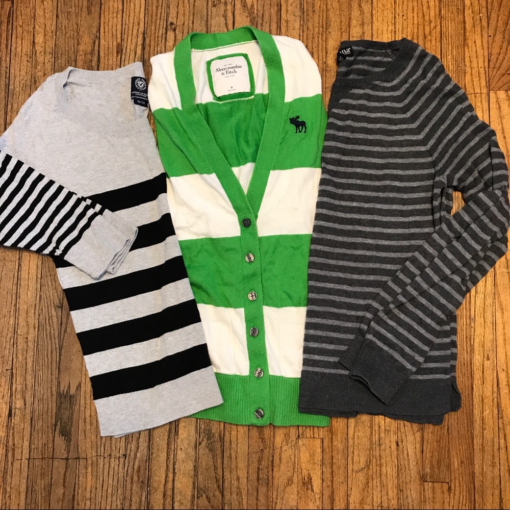3 Medium Sweaters Bundle