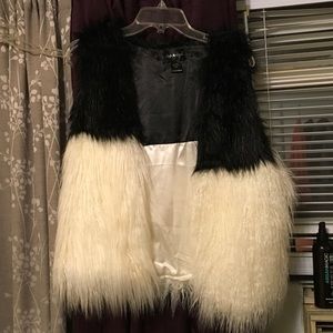 Faux fur vest