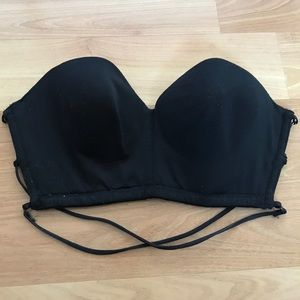 Criss cross corset bralette