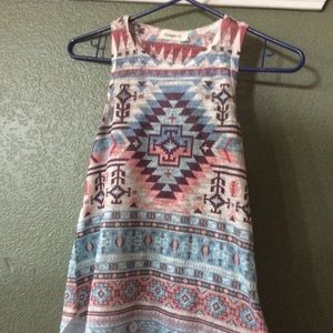 High neck tank top.
