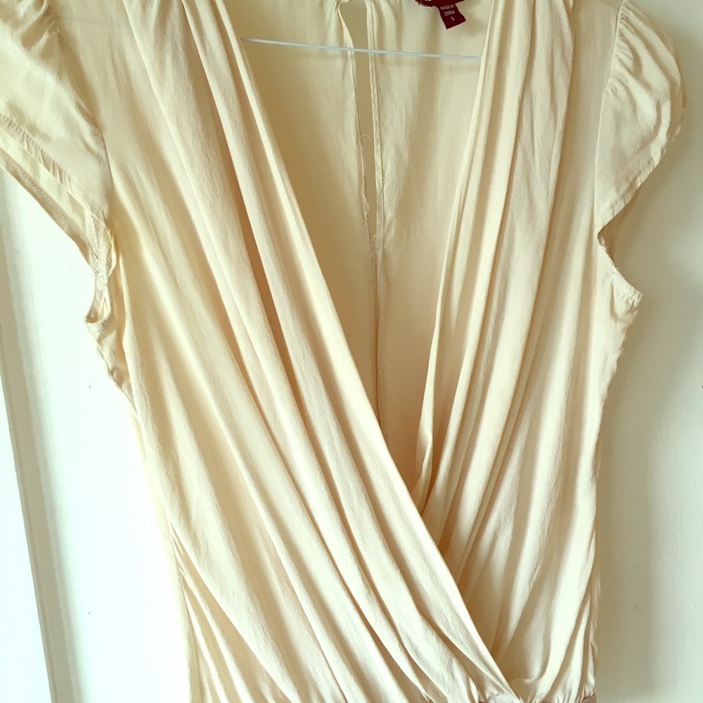 Bebe Creme Bodysuit