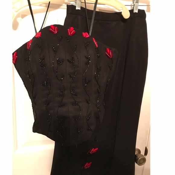 Mike Benet Couture Long Two-piece Dress - Picture 3 of 3