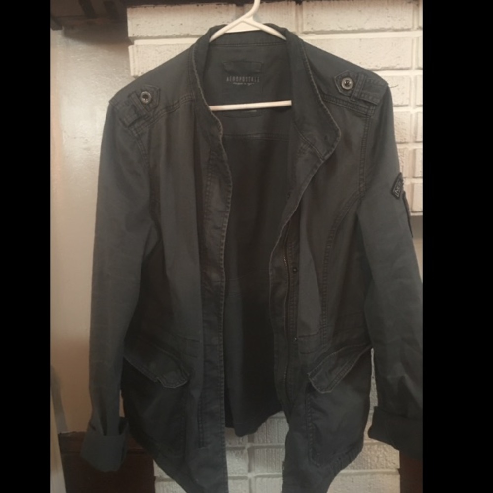 Aeropostale gray utility jacket