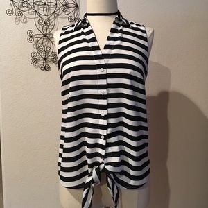 🚫SOLD🚫 Striped sleeveless Ann Taylor Top