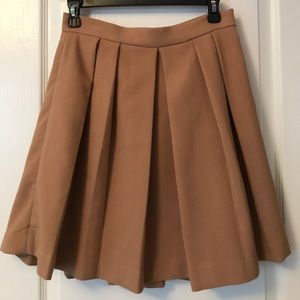 Pleated Camel colored skirt