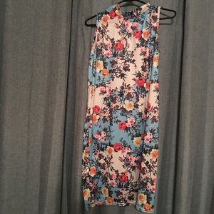 Floral sleeves dress