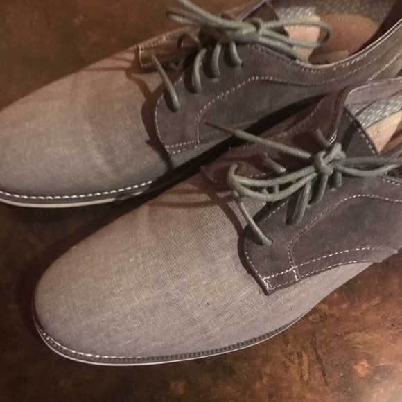 Steve Madden Grey Oxford size 12 men's shoes - Picture 3 of 6