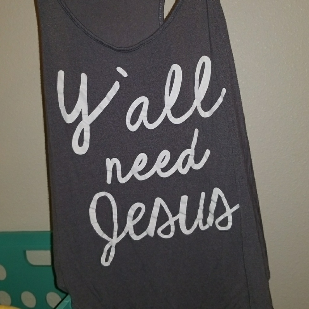 "Y'all need jesus" tank