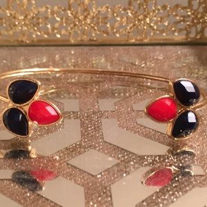 BLUE AND RED ADJUSTABLE BRACELET