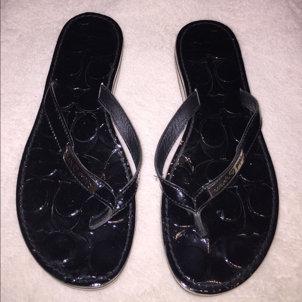 Coach Poppy flip flop sandals