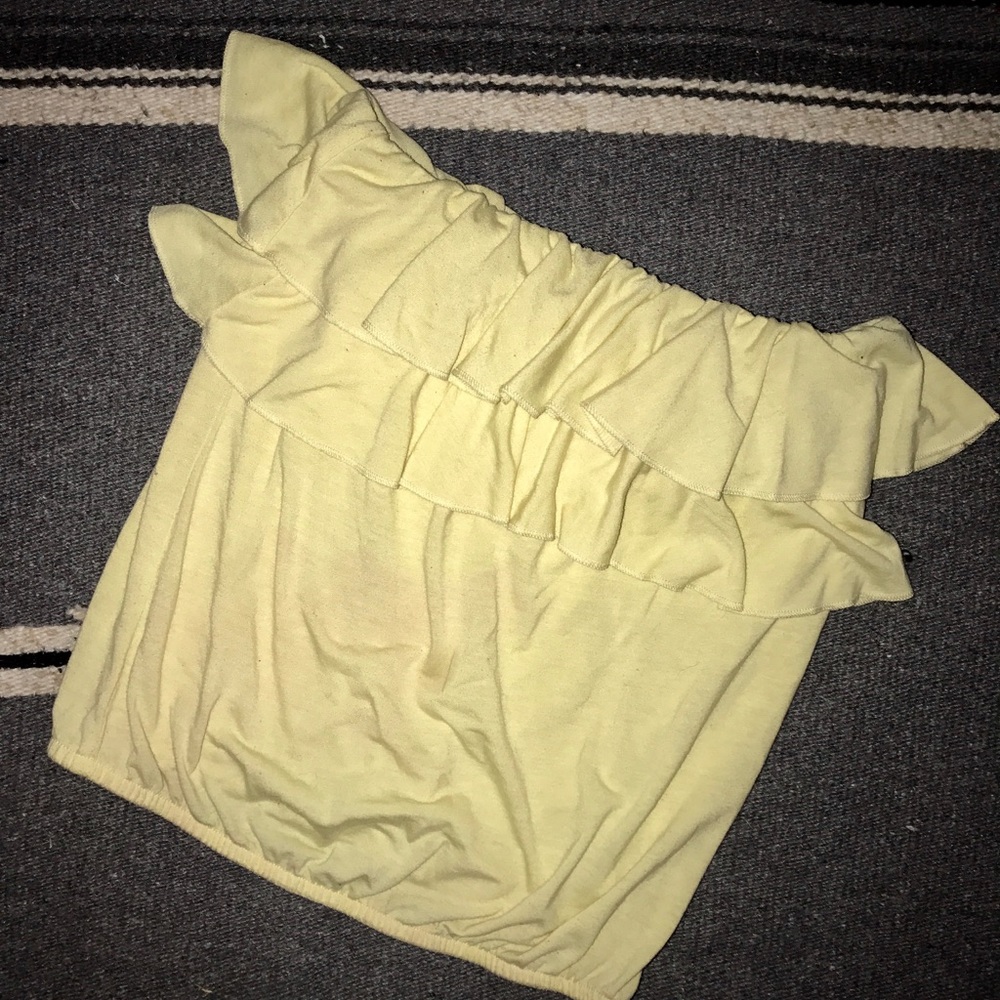 Strapless Ruffle Top