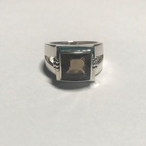Michael Dawkins Smoky Quartz Sterling Silver Ring