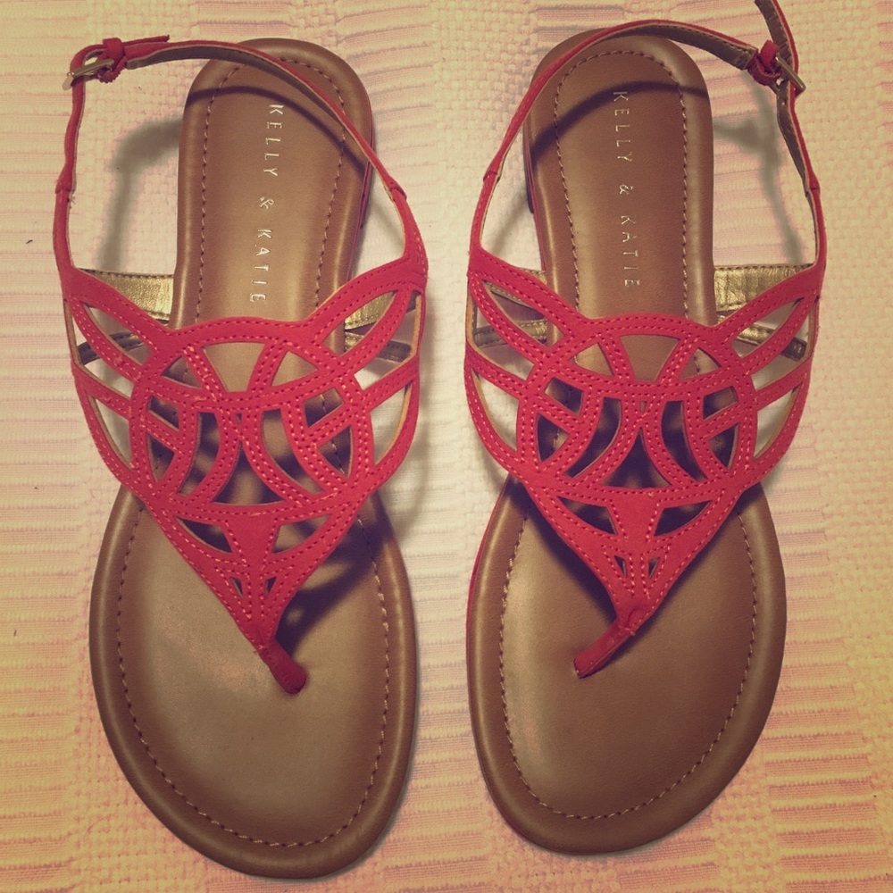 Kelly & Katie Red Sandals