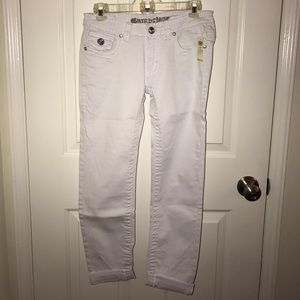 White jeans from Arden B