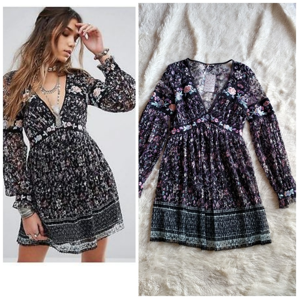 Free People Cherry Blossom Boho Dress
