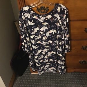 Bird-pattern Dress