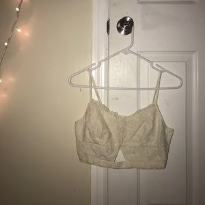 white bralette